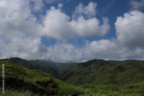 clouds over the mountains