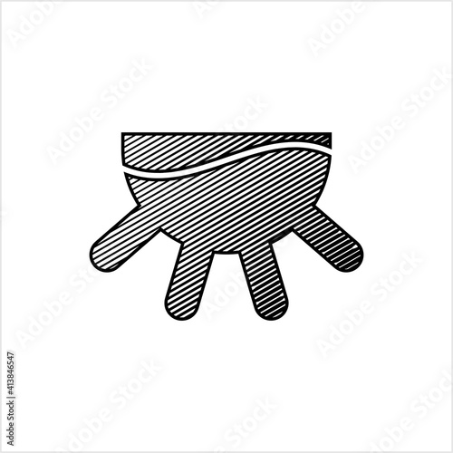 Udder Icon, Mammary Gland Of Female Cattle, Organ Formed Of Four Mammary Glands Of Dairy Animal