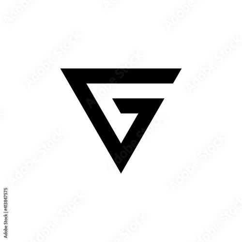 Free Download G creative business triangle logo letter. Universal elegant vector designs - GFXLoad