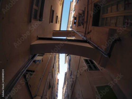 genoa historic palace and buildings in old town photo