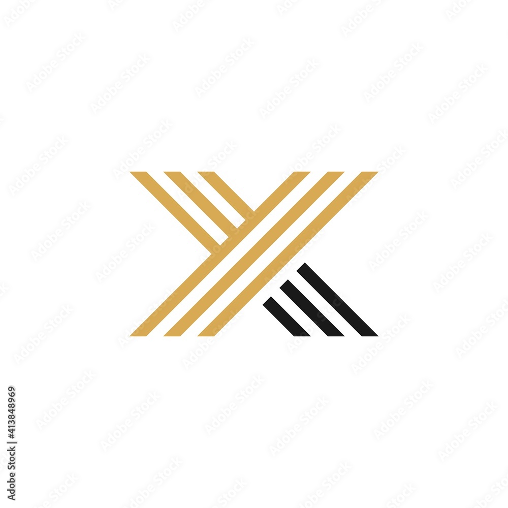 Monogram extraordinary professional elegant trendy awesome three fine lines black and white initials YX Monogram extraordinary professional elegant trendy awesome three fine lines black and white initials YX