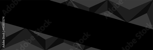 Black triangle background  with corporate design