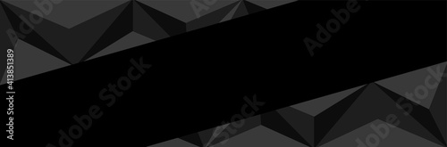 Black triangle background  with corporate design