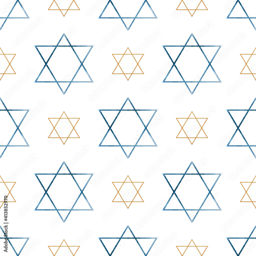 Painted Star of David. Preparing for the holiday. Close-up, no people, texture. Congratulations for loved ones, relatives, friends and colleagues Painted Star of David. Preparing for the holiday. Close-up, no people, texture. Congratulations for loved ones, relatives, friends and colleagues
