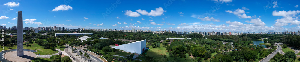 Parque do Ibirapuera aerea urbana