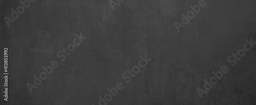 Black anthracite stone concrete texture background panorama banner long 