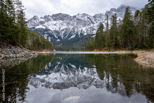 Wide Angle Shots of Lake Eibsee in Bad Weather Conditions © dennis_krumm_