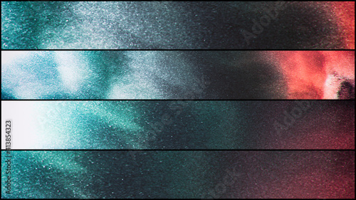 abstract background outer space blue-red of four stripes, blurred image, 3d render