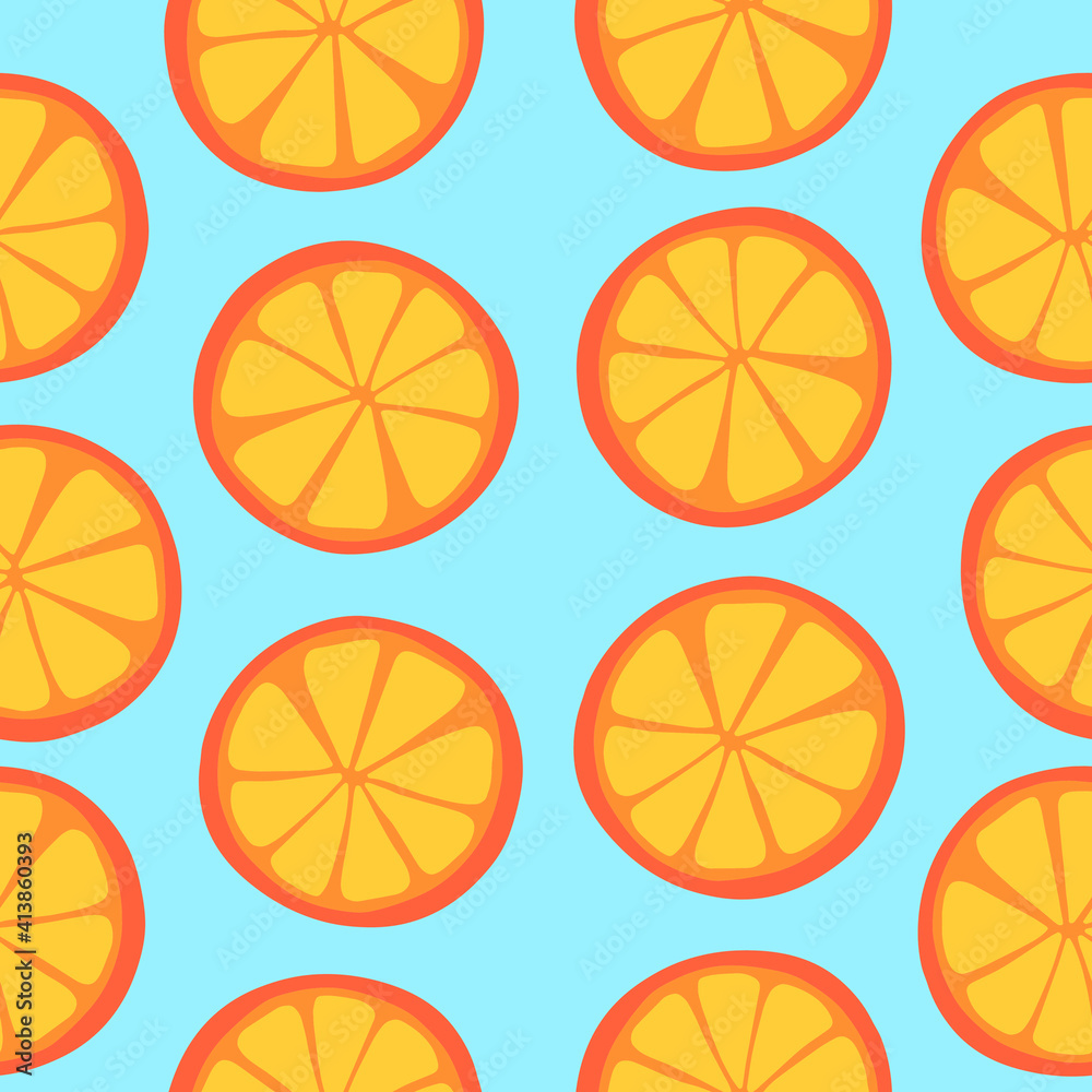 pattern with oranges pattern with oranges