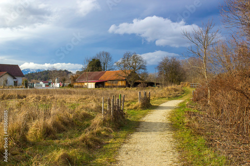 Landscape in Bad Erlach in Lower Austria photo