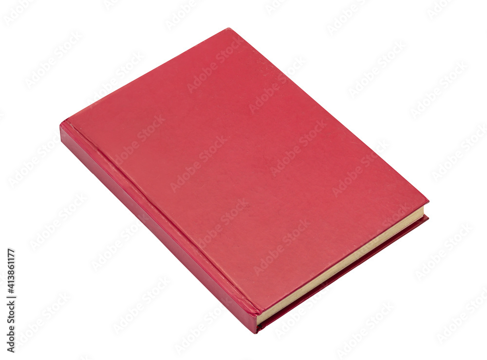 side of red book isolated on white background, high resolution image side of red book isolated on white background, high resolution image