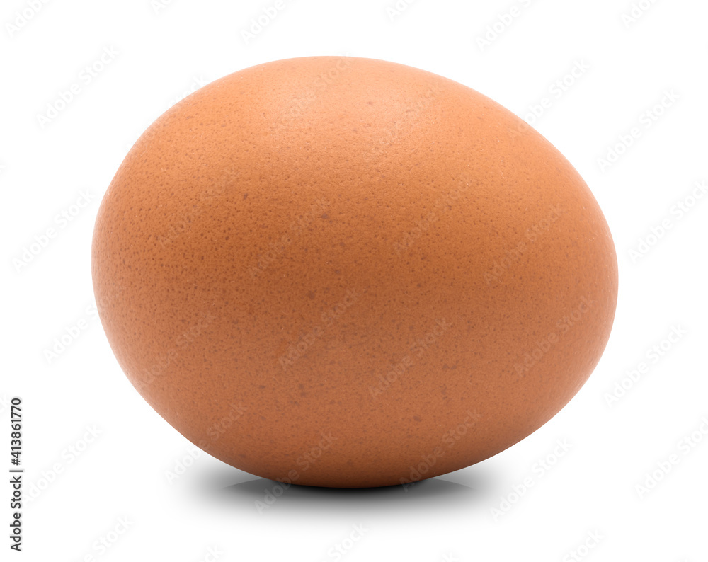 Close up of chicken egg isolated on white background, high resolution image Close up of chicken egg isolated on white background, high resolution image