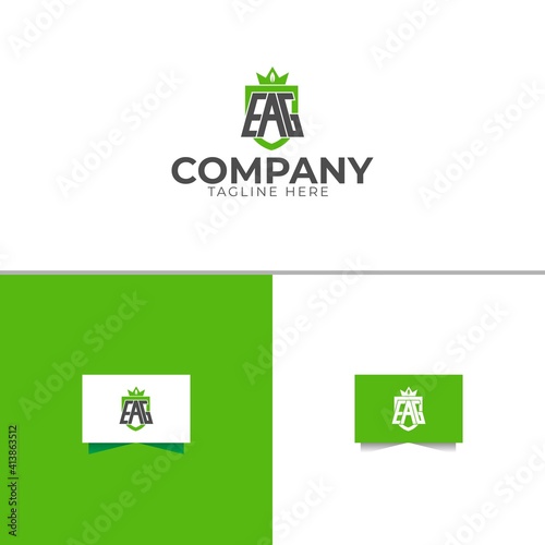 Letter EAG farm logo design template