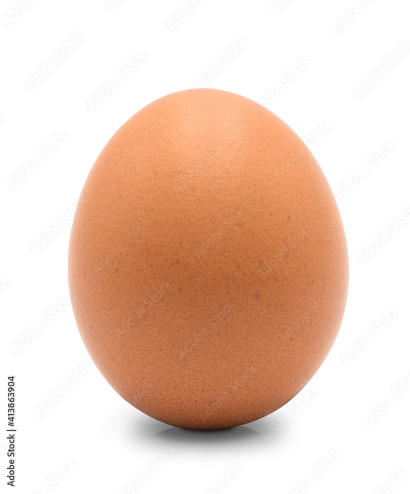 Close up of chicken egg, isolated on white background, high resolution image Close up of chicken egg, isolated on white background, high resolution image