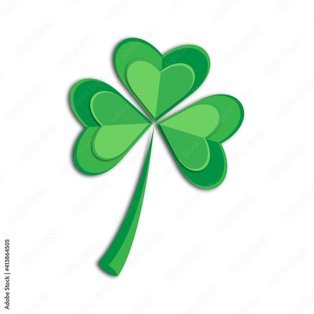Green shamrock clover on st Patrick Day Green shamrock clover on st Patrick Day