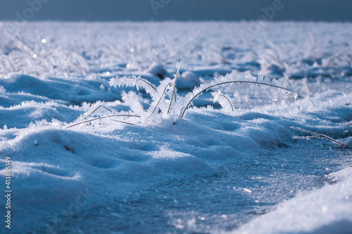 snow covered mountains