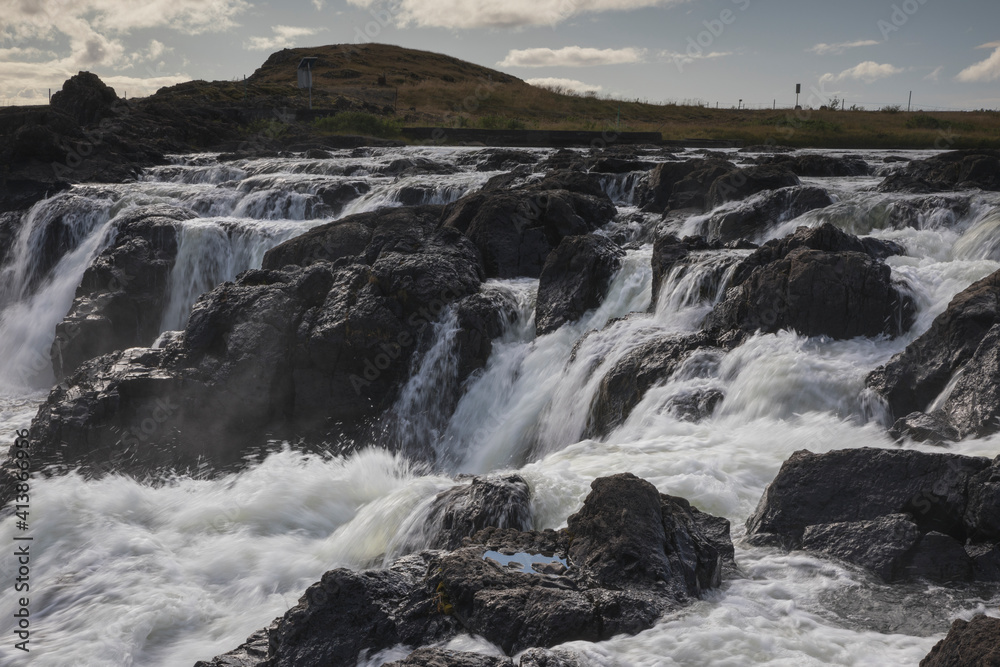 Pingvellir national park in Iceland waterfalls Pingvellir national park in Iceland waterfalls