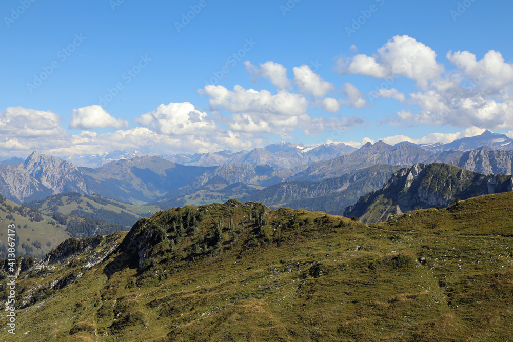 Swiss Alps scenery (the French part)