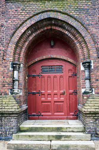 Gothic portal and door to the Evangelical church © GKor