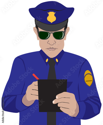 Policeman Writing Ticket