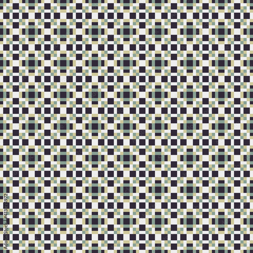 Abstract Cross Pattern generative computational art illustration