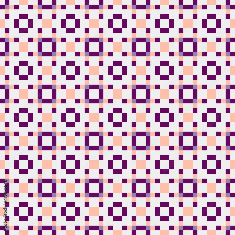 Fototapeta premium Abstract Cross Pattern generative computational art illustration