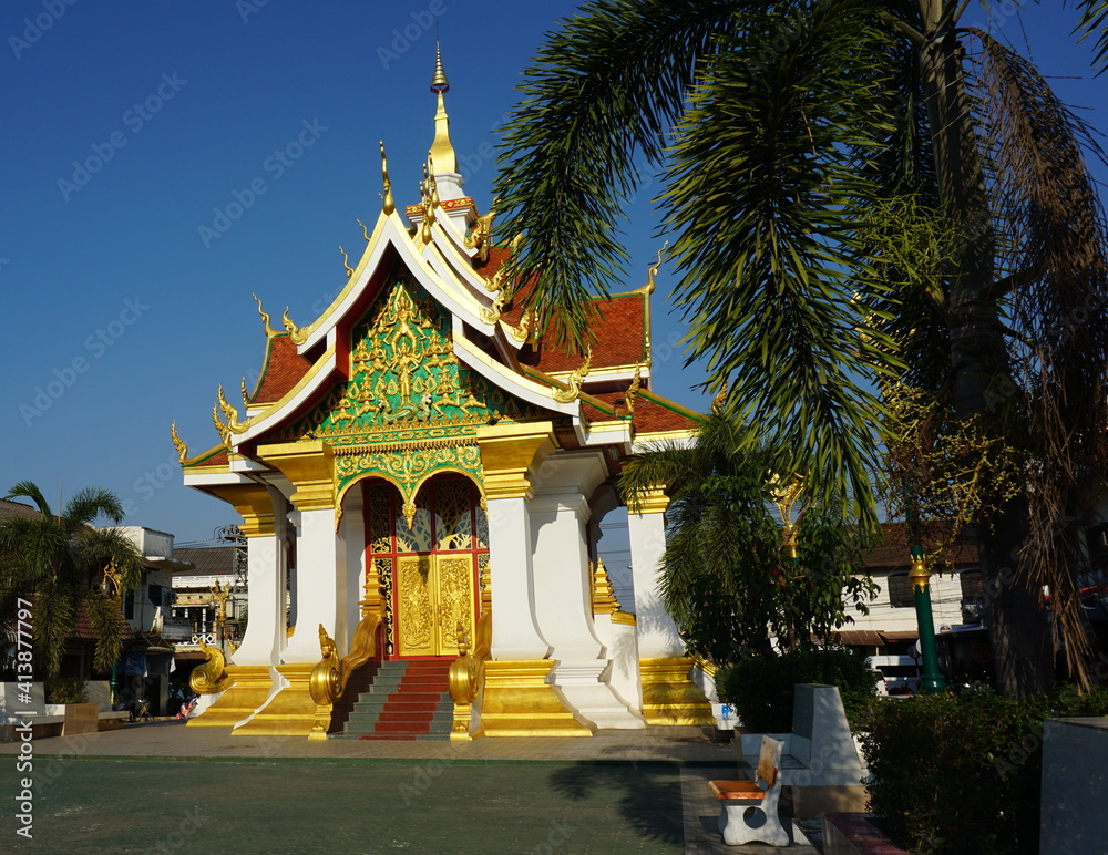 the Thakhek City Shrine Temple, Laos, February