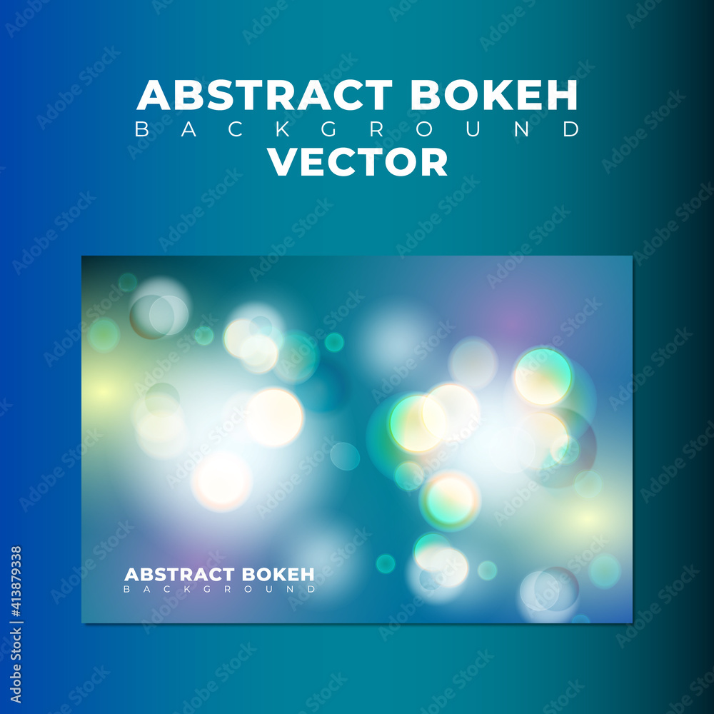 Fototapeta premium Abstract Bokeh Background Design, Abstract Shiny Colour light Design Element