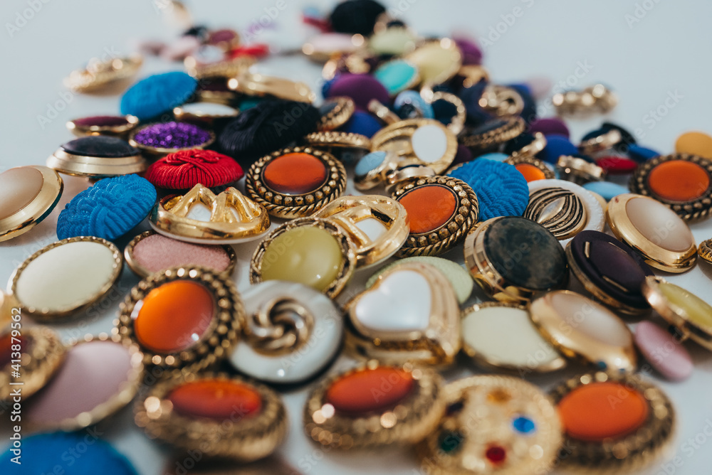 set of buttons of different colors and shapes set of buttons of different colors and shapes