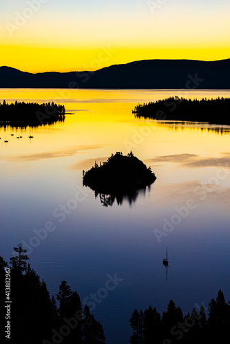 Nevadan Lake Tahoe Reflections from Emerald Bay State Park photo