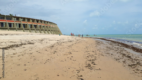 abandoned Tambau hotel in Joao Pessoa beach, Brazil photo