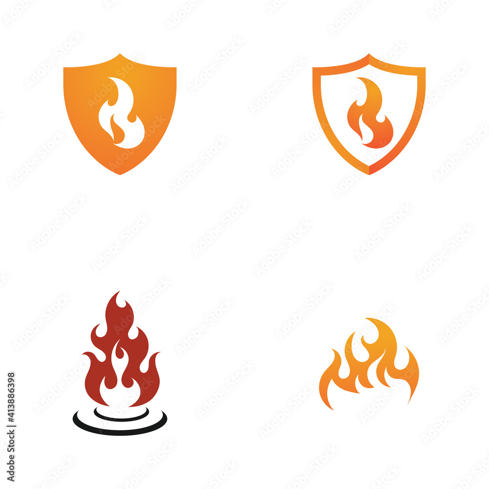 Fire flame vector illustration design template Fire flame vector illustration design template