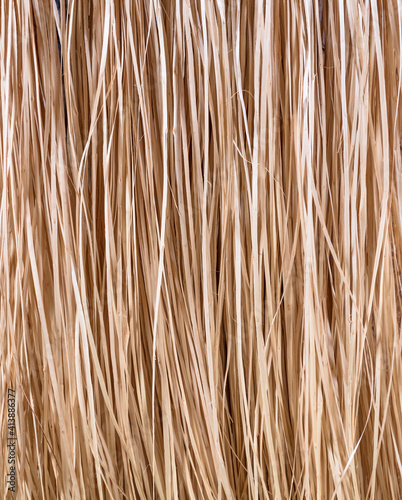 Close up de fibras de vime