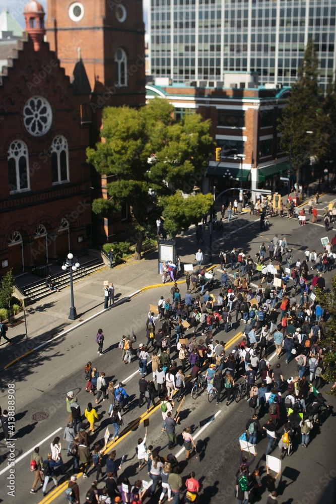 custom made wallpaper toronto digitalCrowds marching at global climate strike