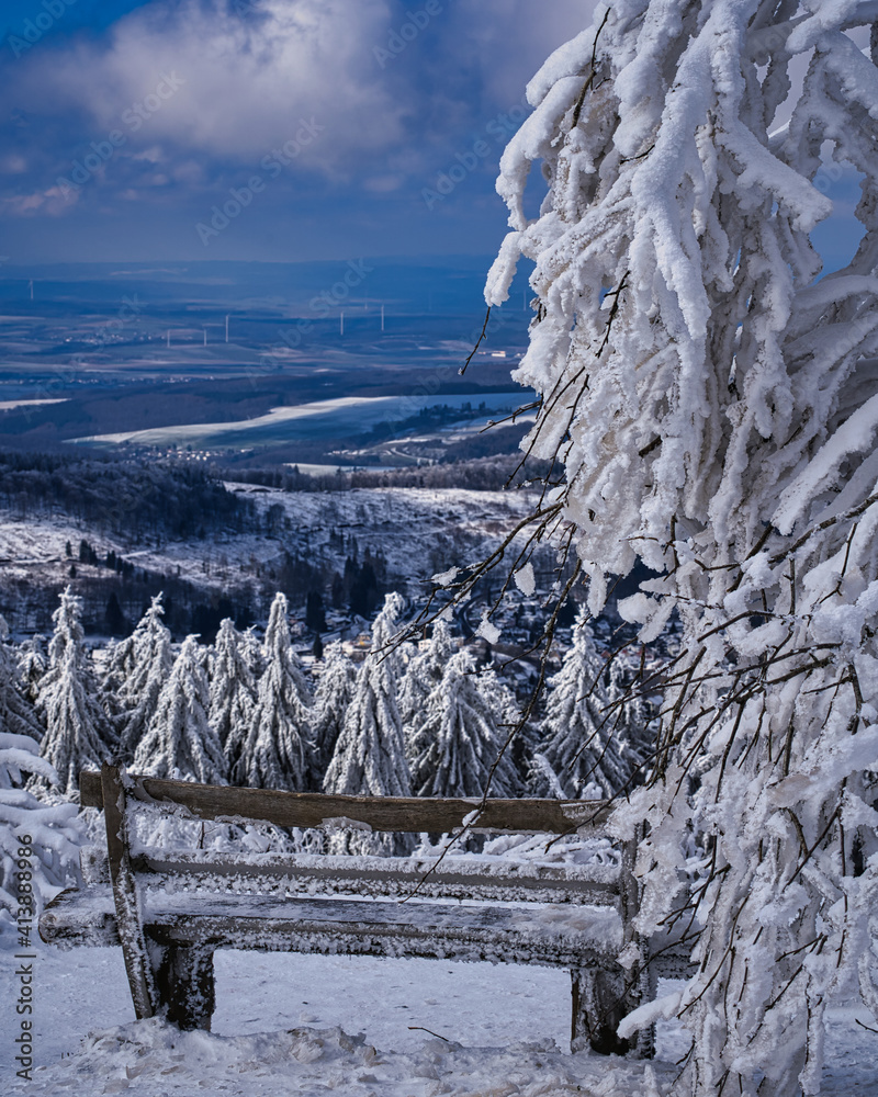 Winter auf dem großen Feldberg im Taunus