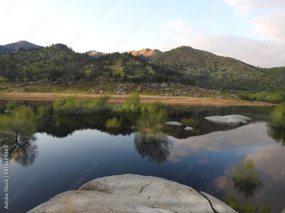 The beautiful scenery of Lake Kaweah nestled in the Sierra Nevada foothills, Tulare County, California. The beautiful scenery of Lake Kaweah nestled in the Sierra Nevada foothills, Tulare County, California.