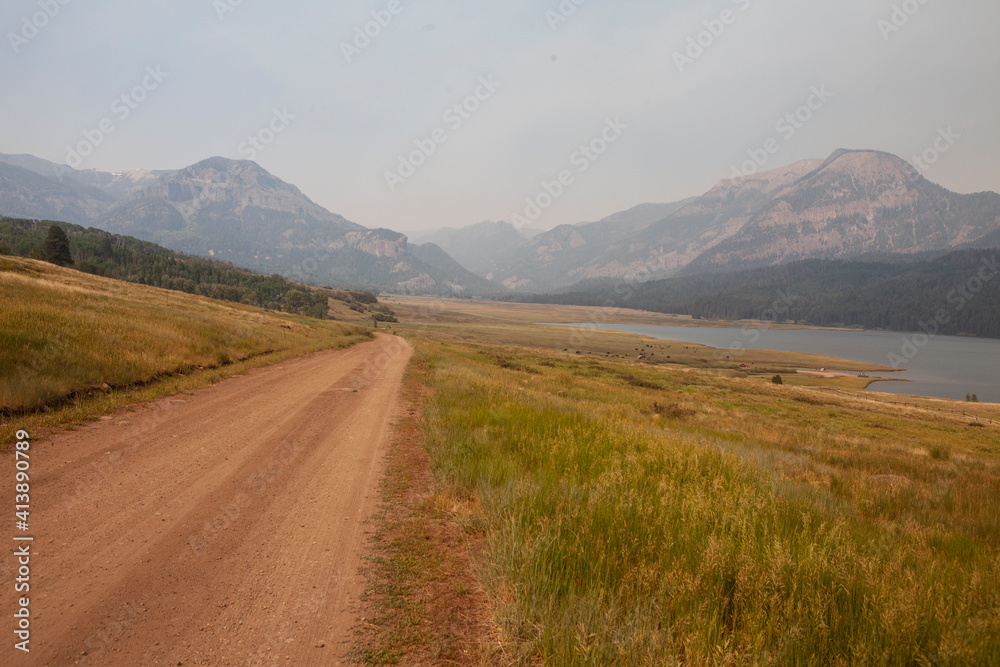 Smoke from a forest fire obscures the landscape in Southwest Colorado. Smoke from a forest fire obscures the landscape in Southwest Colorado.