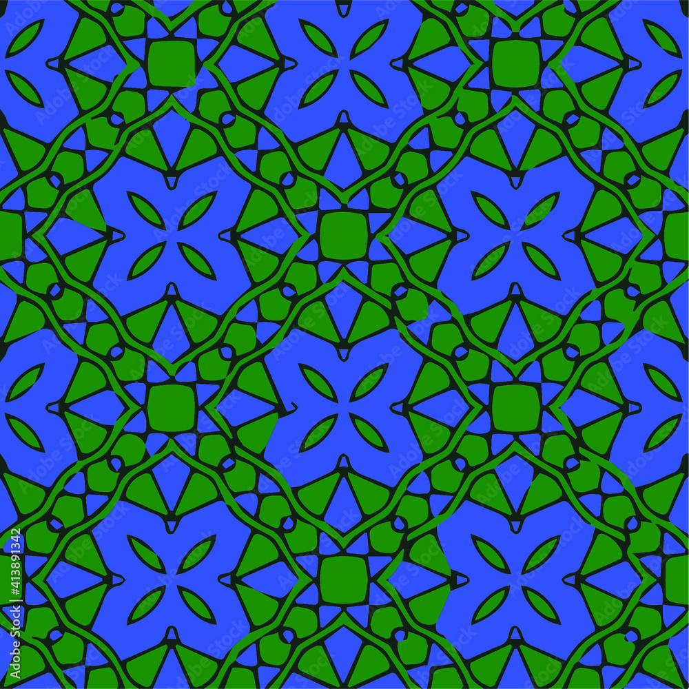 Seamless pattern with multicolored shapes. Seamless pattern with multicolored shapes.