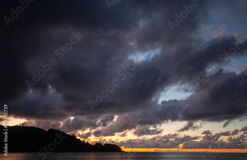 Sunset over Hanalei Bay, Kauai
