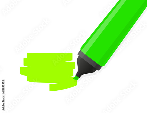 Text highlighter area, great design for any purposes. Vector abstract background. Realistic vector. Marker pen highlight.