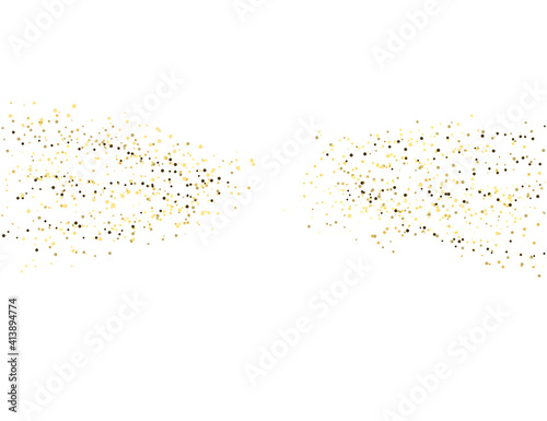 Vector gold glitter background, abstract. Vector illustration.