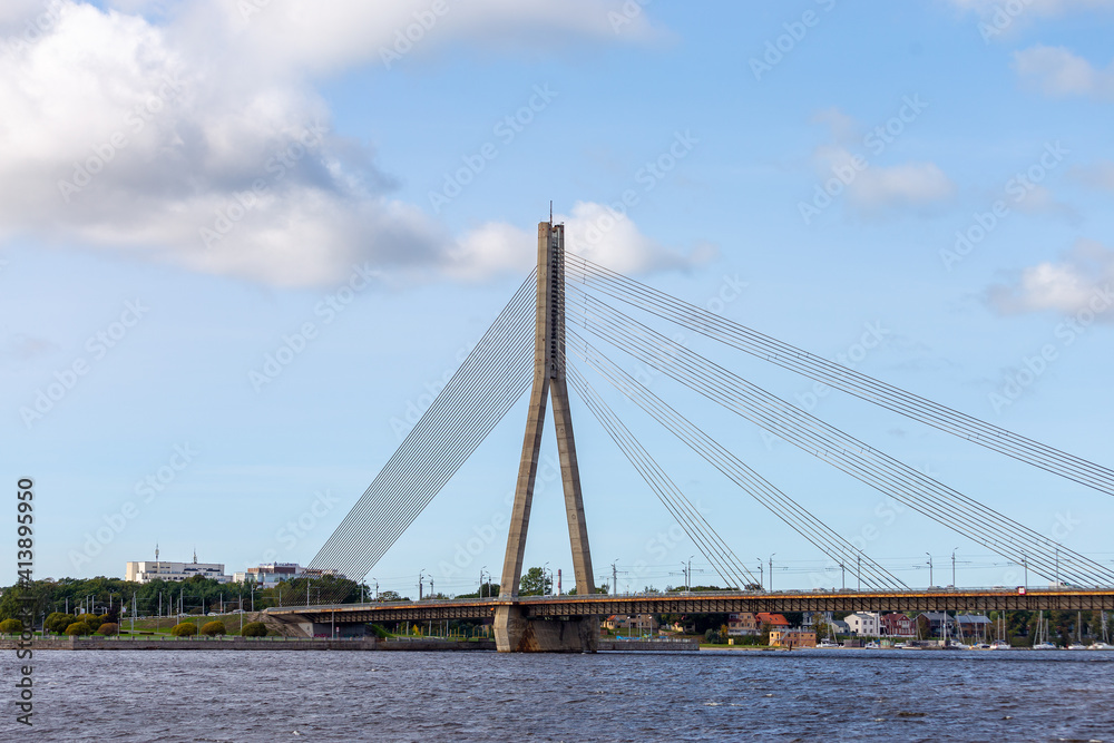 Bridge over the river Daugava, Riga