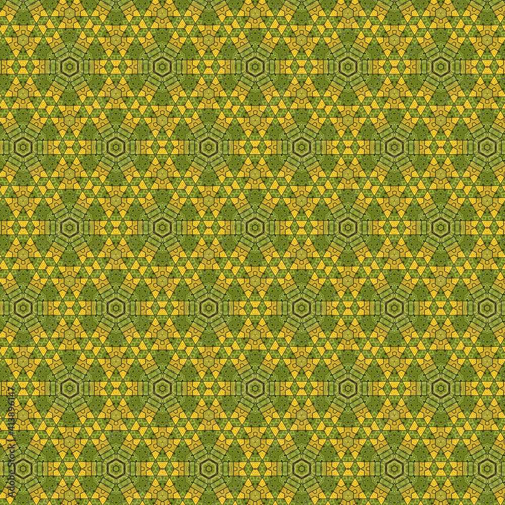 pattern with golden flowers