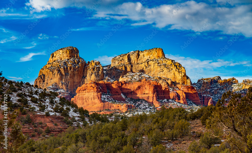 Mescal Butte as the Sun Sets