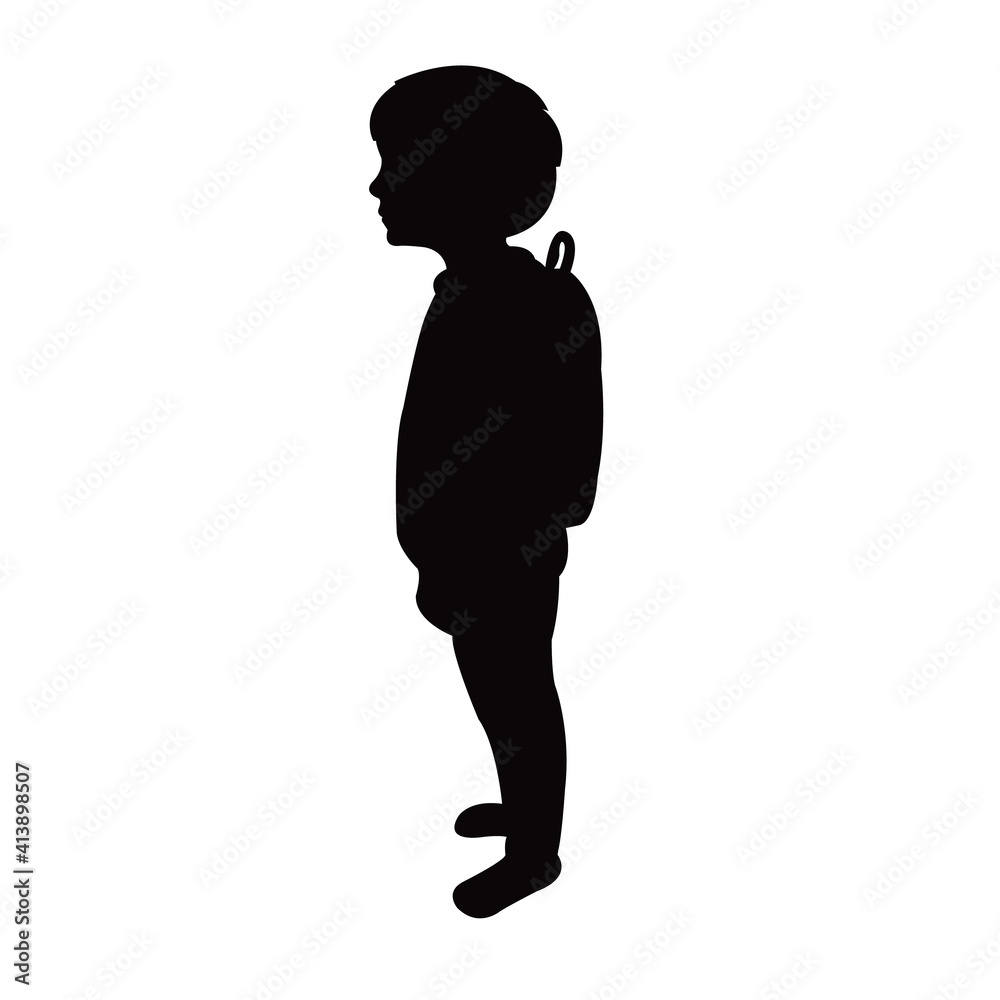 a student boy silhouette vector a student boy silhouette vector