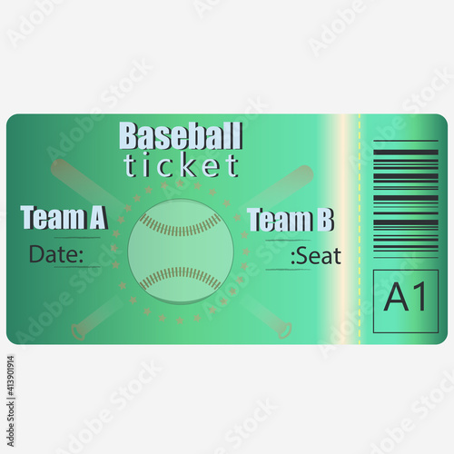 Baseball ticket