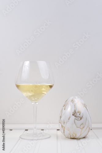 Kieliszek białe wino duży