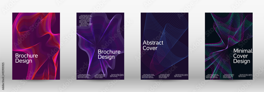 Artistic covers design. A set of modern abstract covers. Artistic covers design. A set of modern abstract covers.
