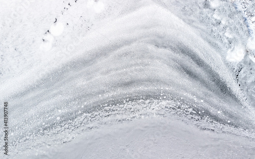Abstract snow-ice pattern © mitevisuals
