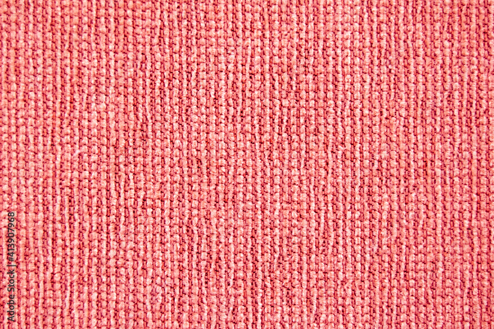 Fabric tissue for background and design of artwork, beautiful crumpled patter of silk or linen. A piece of crumbling cloth. Striped and pink tissue